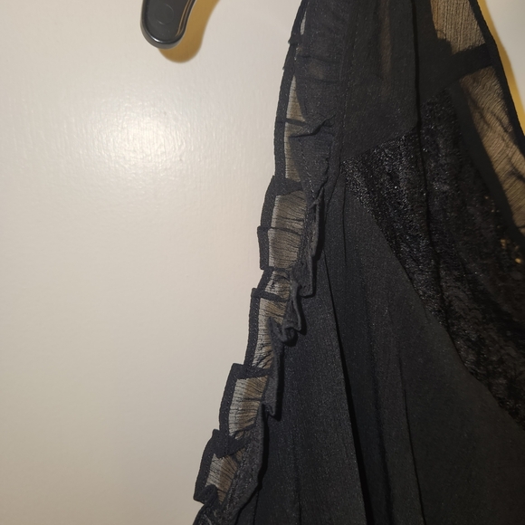 Torrid Black Asymmetrical Embellished Blouse - Picture 3 of 8